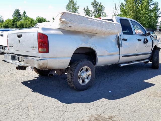 3D7KS28C05G715477 - 2005 DODGE RAM 2500 S Արծաթագույն լուսանկար 4