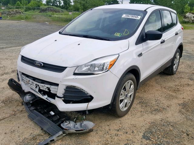 1FMCU0F72FUC05998 - 2015 FORD ESCAPE S WHITE photo 2