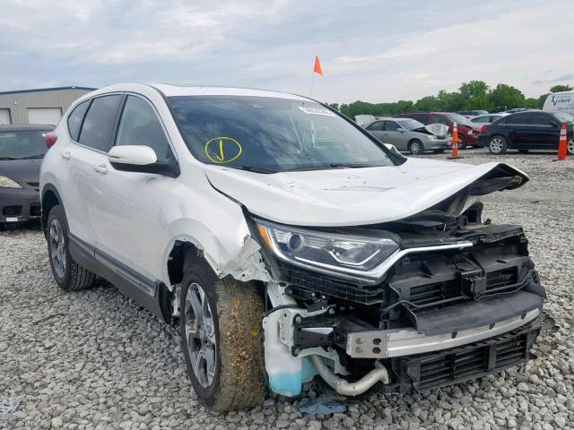 5J6RW2H80JL026166 - 2018 HONDA CR-V EXL WHITE photo 1