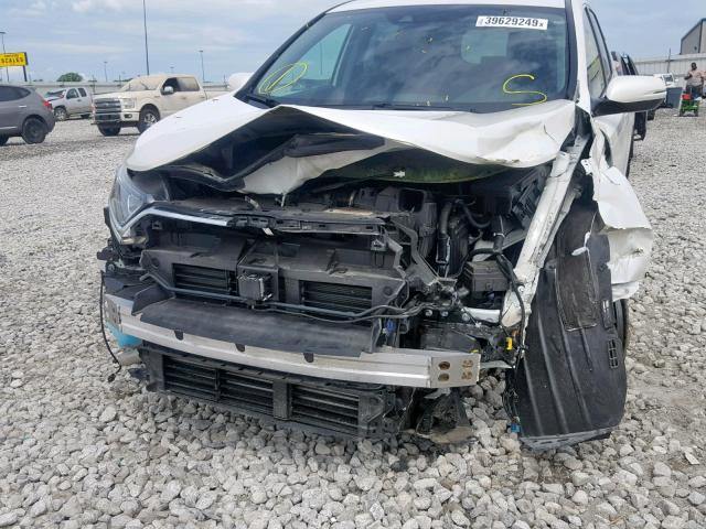 5J6RW2H80JL026166 - 2018 HONDA CR-V EXL WHITE photo 9