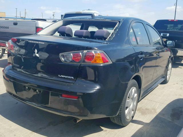 JA32U1FU8AU032720 - 2010 MITSUBISHI LANCER DE BLACK photo 4