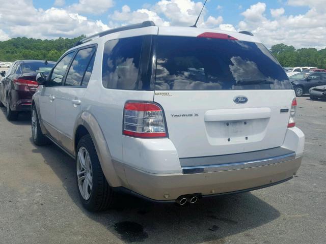 1FMDK07W08GA19149 - 2008 FORD TAURUS X E WHITE photo 3