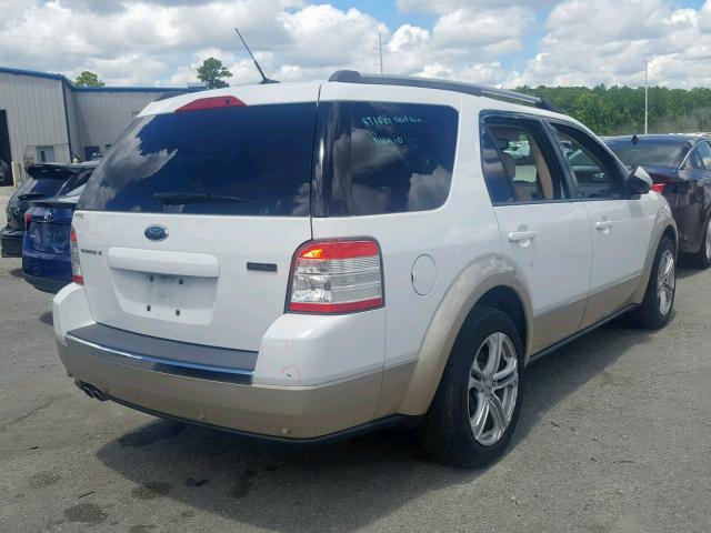 1FMDK07W08GA19149 - 2008 FORD TAURUS X E WHITE photo 4