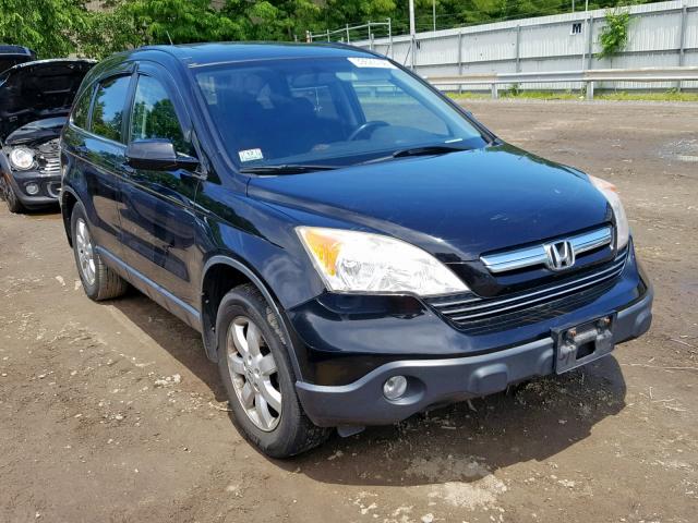 JHLRE48707C070286 - 2007 HONDA CR-V EXL BLACK photo 1