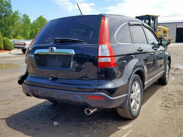 JHLRE48707C070286 - 2007 HONDA CR-V EXL BLACK photo 4