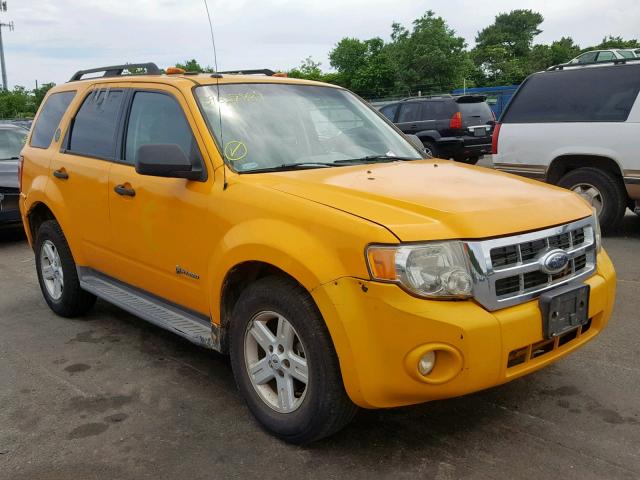 1FMCU49329KC15642 - 2009 FORD ESCAPE HYB YELLOW photo 1