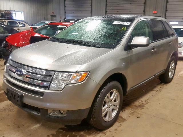 2FMDK38C58BA59532 - 2008 FORD EDGE SEL SILVER photo 2