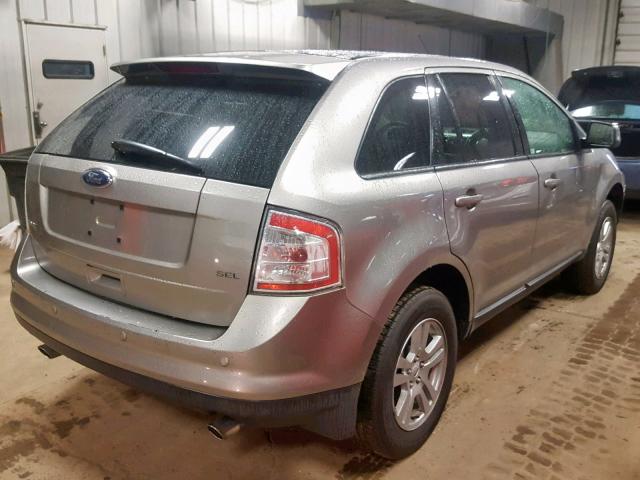 2FMDK38C58BA59532 - 2008 FORD EDGE SEL SILVER photo 4