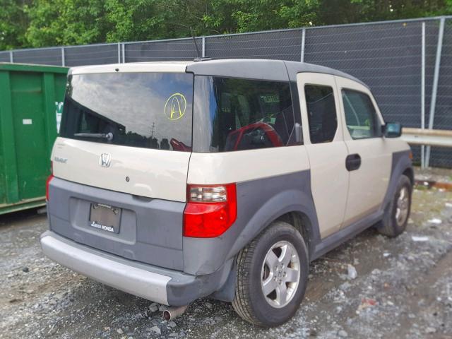 5J6YH18675L000197 - 2005 HONDA ELEMENT EX TAN photo 4