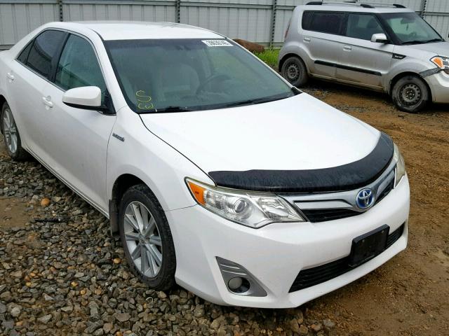 4T1BD1FK1DU078602 - 2013 TOYOTA CAMRY HYBR WHITE photo 1