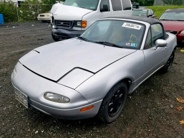 JM1NA3517M0229156 - 1991 MAZDA MX-5 MIATA SILVER photo 2