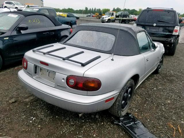 JM1NA3517M0229156 - 1991 MAZDA MX-5 MIATA SILVER photo 4