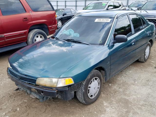 JA3AY26A4XU021959 - 1999 MITSUBISHI MIRAGE DE GREEN photo 2