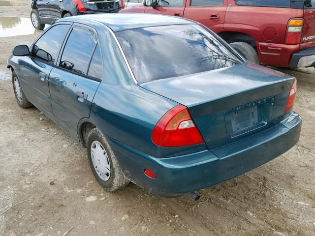 JA3AY26A4XU021959 - 1999 MITSUBISHI MIRAGE DE GREEN photo 3