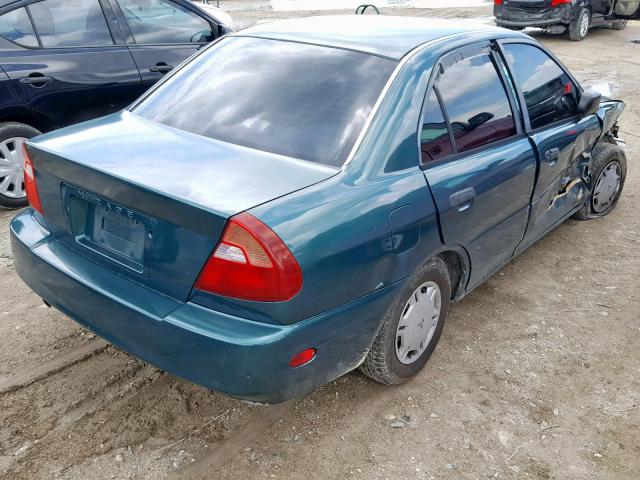 JA3AY26A4XU021959 - 1999 MITSUBISHI MIRAGE DE GREEN photo 4