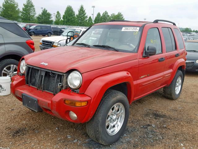 1J8GL58K92W193282 - 2002 JEEP LIBERTY LI RED photo 2