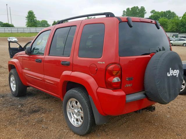 1J8GL58K92W193282 - 2002 JEEP LIBERTY LI RED photo 3