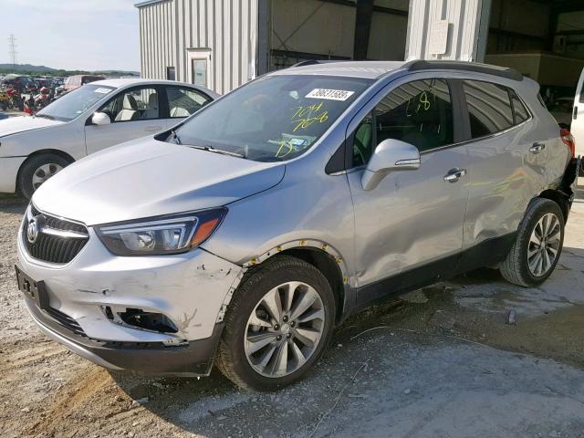 KL4CJASB1KB704708 - 2019 BUICK ENCORE PRE SILVER photo 2