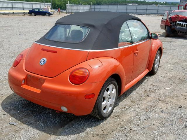 3VWCK21Y03M312938 - 2003 VOLKSWAGEN NEW BEETLE Narıncı foto 4