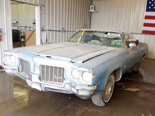 366671M530691 - 1971 OLDSMOBILE DELTA 88 BLUE photo 2