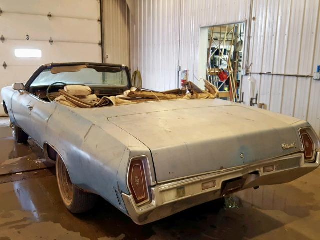 366671M530691 - 1971 OLDSMOBILE DELTA 88 BLUE photo 3