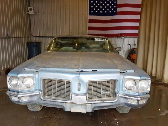 366671M530691 - 1971 OLDSMOBILE DELTA 88 BLUE photo 9