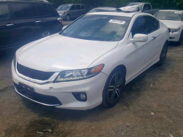 1HGCT2B87EA004259 - 2014 HONDA ACCORD EXL WHITE photo 2