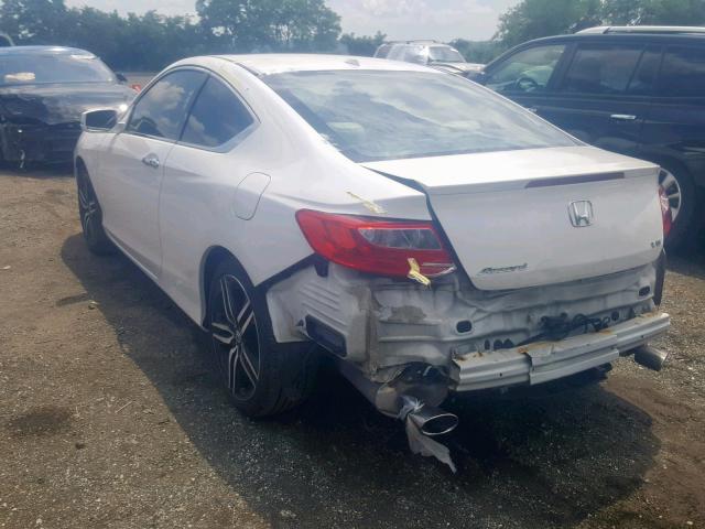 1HGCT2B87EA004259 - 2014 HONDA ACCORD EXL WHITE photo 3