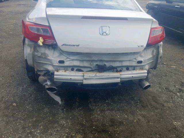 1HGCT2B87EA004259 - 2014 HONDA ACCORD EXL WHITE photo 9