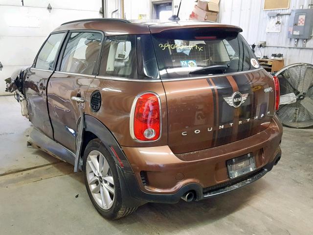 WMWZC5C59EWP35743 - 2014 MINI COOPER S C BROWN photo 3