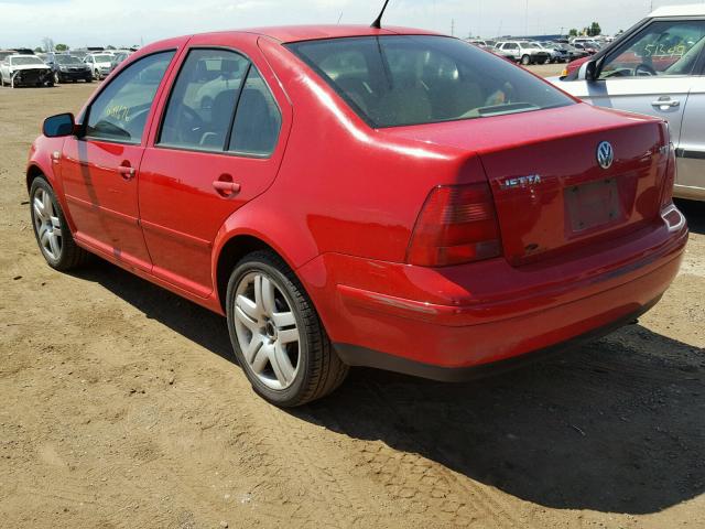 3VWPD69M41M148210 - 2001 VOLKSWAGEN JETTA WOLF RED photo 3