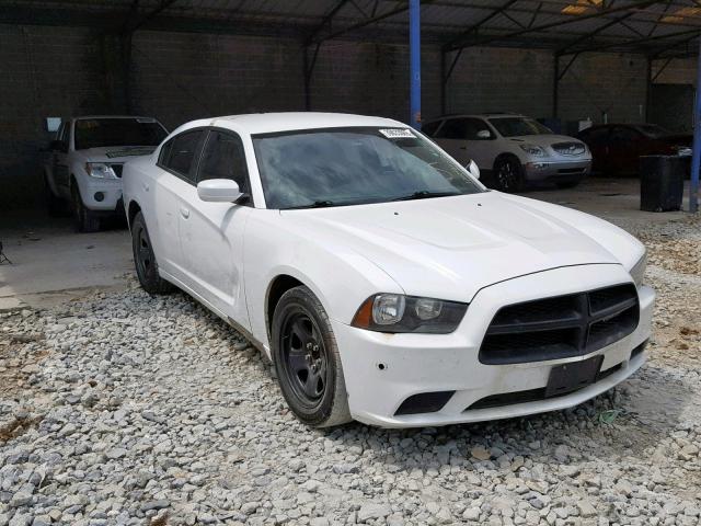 2C3CDXAT9DH701113 - 2013 DODGE CHARGER PO WHITE photo 1