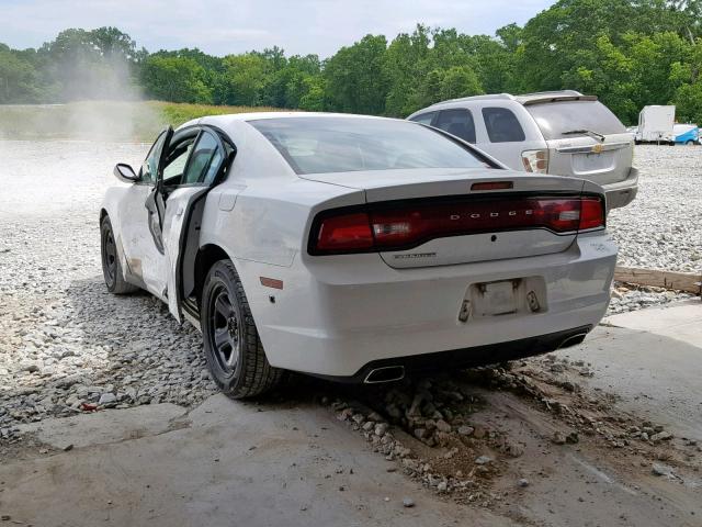 2C3CDXAT9DH701113 - 2013 DODGE CHARGER PO WHITE photo 3