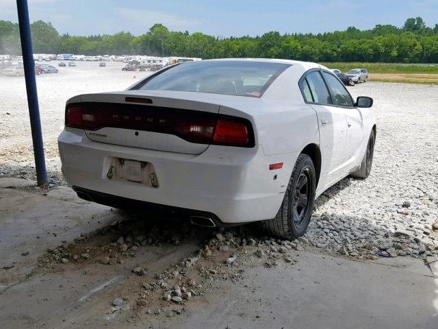 2C3CDXAT9DH701113 - 2013 DODGE CHARGER PO WHITE photo 4