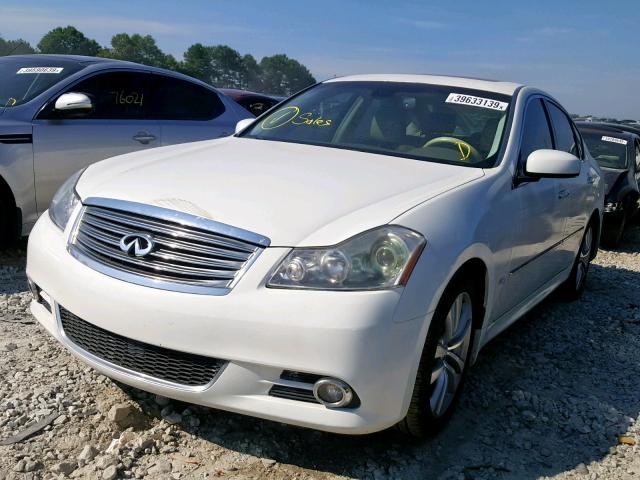 JN1CY0AP0AM910472 - 2010 INFINITI M35 BASE WHITE photo 2