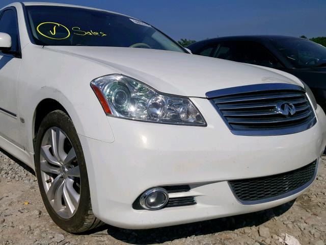 JN1CY0AP0AM910472 - 2010 INFINITI M35 BASE WHITE photo 9