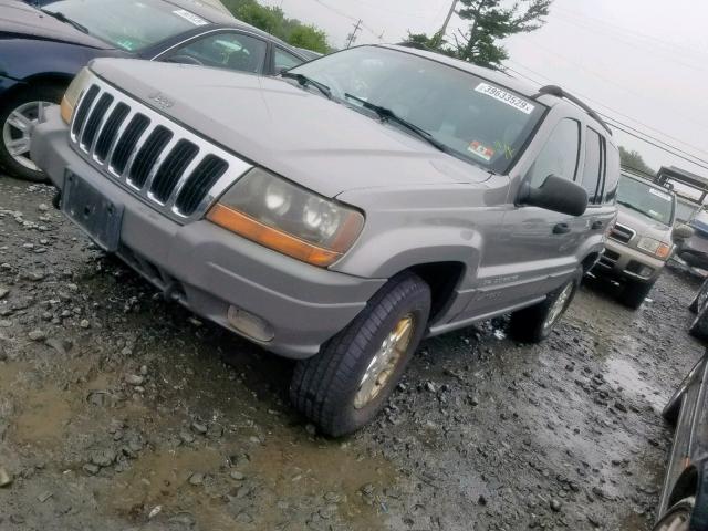 1J4GW48N02C160704 - 2002 JEEP GRAND CHER SILVER photo 2