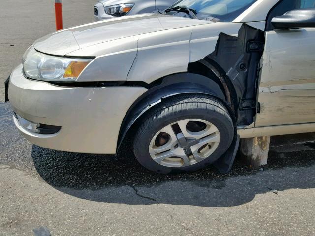 1G8AL54F83Z186937 - 2003 SATURN ION LEVEL GOLD photo 9