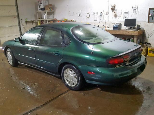 1FAFP52U1XG167901 - 1999 FORD TAURUS LX GREEN photo 3