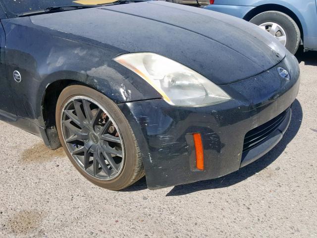 JN1AZ34D14T153275 - 2004 NISSAN 350Z COUPE BLACK photo 9