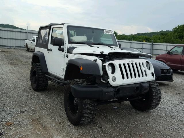 1C4AJWAG3EL318264 - 2014 JEEP WRANGLER S WHITE photo 1