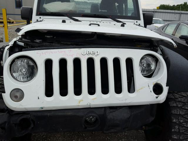 1C4AJWAG3EL318264 - 2014 JEEP WRANGLER S WHITE photo 9