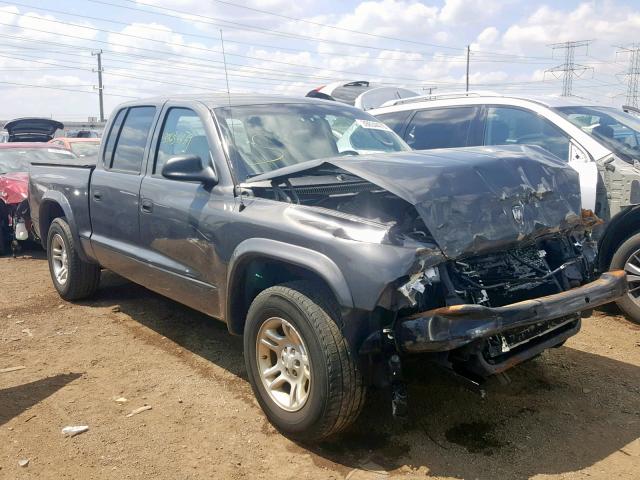 1D7HL38X43S301186 - 2003 DODGE DAKOTA QUA GRAY photo 1