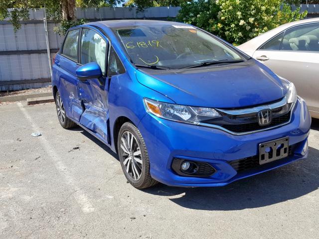 3HGGK5H84KM715932 - 2019 HONDA FIT EX BLUE photo 1