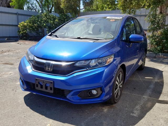 3HGGK5H84KM715932 - 2019 HONDA FIT EX BLUE photo 2