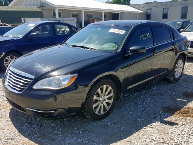 1C3CCBBB2CN105309 - 2012 CHRYSLER 200 TOURIN BLACK photo 2