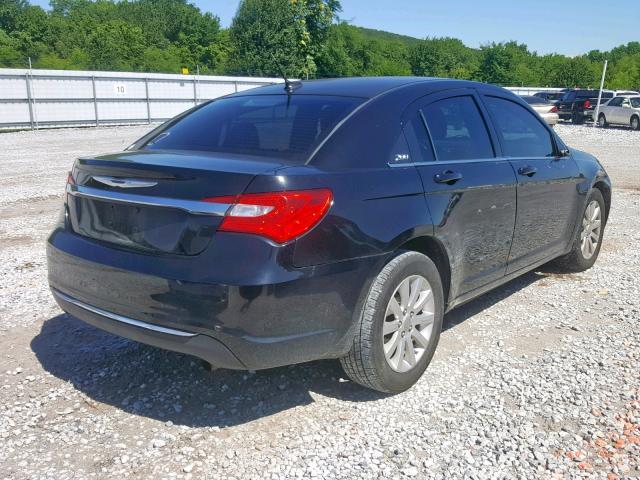 1C3CCBBB2CN105309 - 2012 CHRYSLER 200 TOURIN BLACK photo 4