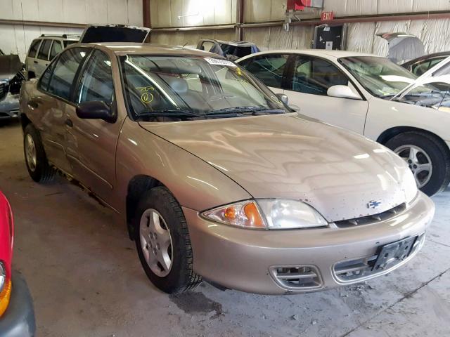 1G1JC524617348928 - 2001 CHEVROLET CAVALIER B TAN photo 1