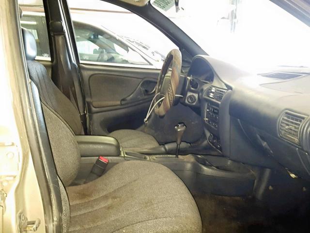 1G1JC524617348928 - 2001 CHEVROLET CAVALIER B TAN photo 5