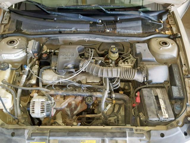 1G1JC524617348928 - 2001 CHEVROLET CAVALIER B TAN photo 7